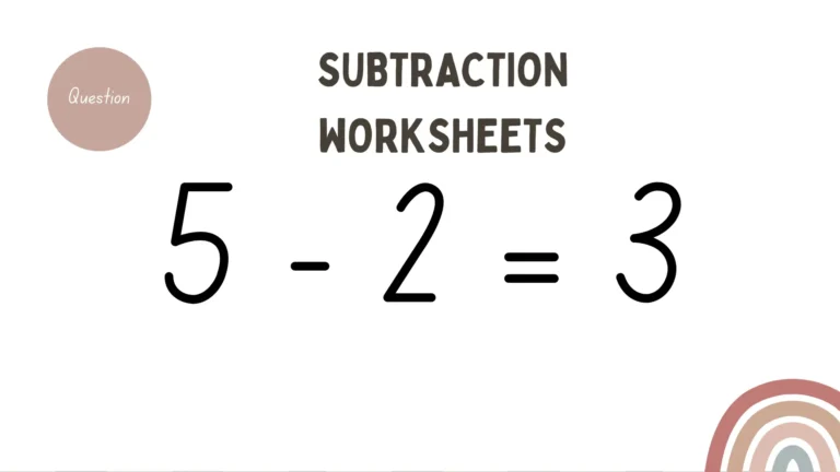 Subtractin-worksheets